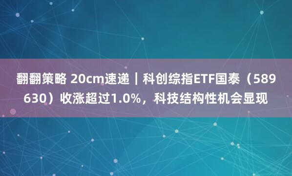 翻翻策略 20cm速递｜科创综指ETF国泰（589630）收涨超过1.0%，科技结构性机会显现